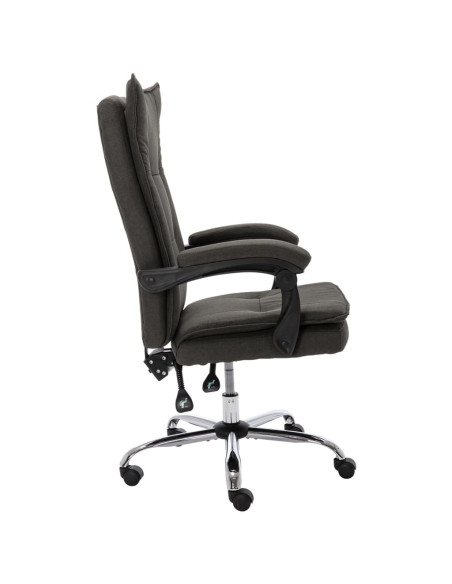 Sedia da Ufficio Grigia in Tessuto