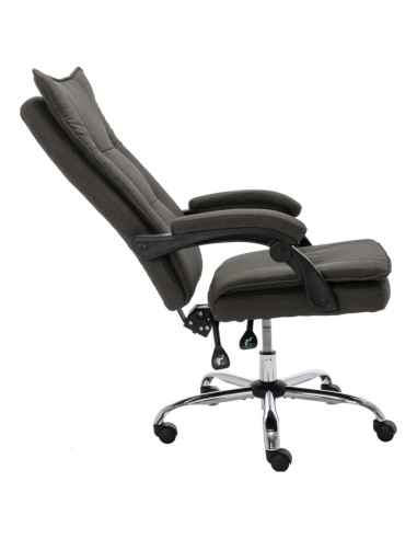 Sedia da Ufficio Grigia in Tessuto