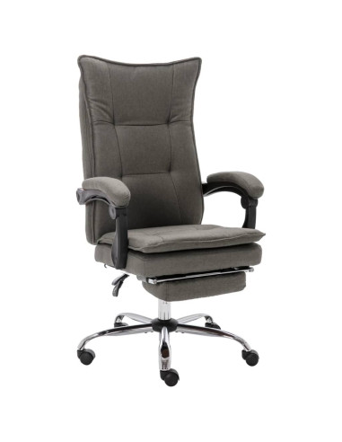 Sedia da Ufficio Grigia in Tessuto