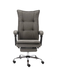 Sedia da Ufficio Grigia in Tessuto 2