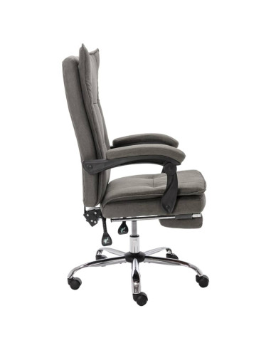 Sedia da Ufficio Grigia in Tessuto