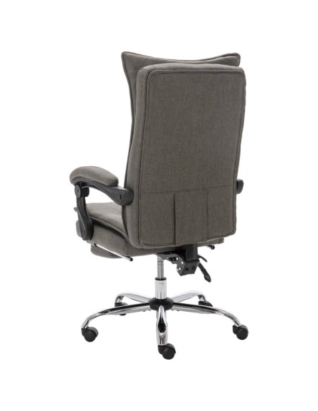 Sedia da Ufficio Grigia in Tessuto