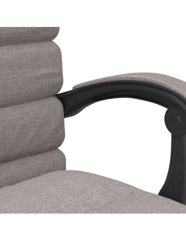 Sedia da Ufficio Massaggio Reclinabile Tortora in Tessuto