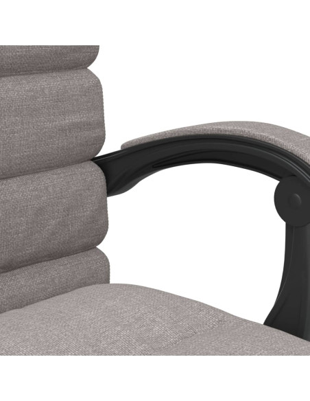 Sedia da Ufficio Massaggio Reclinabile Tortora in Tessuto