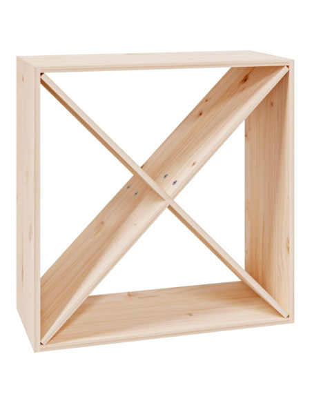 Portabottiglie 62x25x62 cm in Legno Massello di Pino