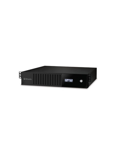 UPS ATLANTIS A03-HP1201-RC 1200VA (720W) Server Rack-2U Sinewave Line Interactive con AVR Boost e Buck LCD 6*IEC sw contr. incl.
