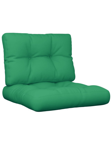 Cuscini per Pallet 2 pz Verdi in Tessuto