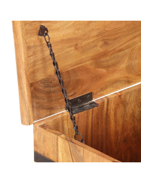 Baule 90x40x40 cm in Legno Massello di Acacia