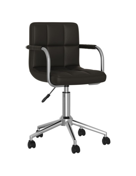 Sedia da Ufficio Girevole Nera in Similpelle