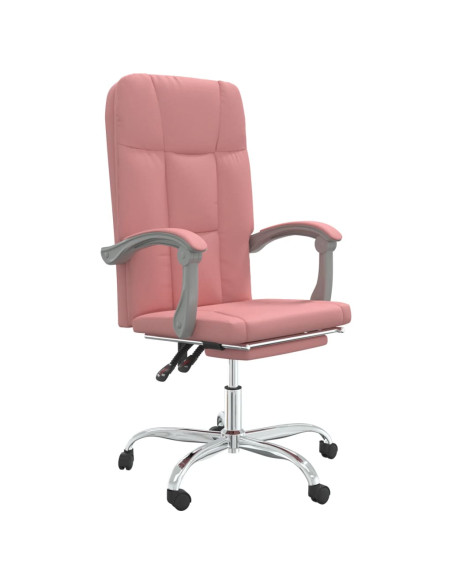 Poltrona da Ufficio Reclinabile Rosa in Similpelle