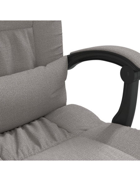 Sedia da Ufficio Massaggio Reclinabile Tortora in Tessuto