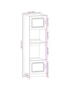 Set Mobili da Cucina 7 pz Kalmar Rovere Marrone in Truciolato