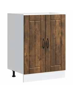 Mobile Base Lavello Lucca Rovere Fumo in Legno Multistrato