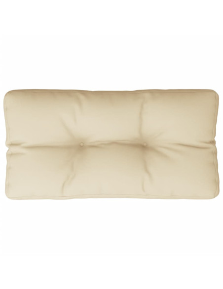 Cuscino per Pallet Beige 70x40x12 cm in Tessuto