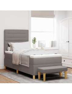 Letto a molle con materasso Talpa 90 x 200 cm Tessuto 2