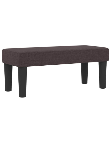 Letto a molle con materasso Marrone Scuro 100 x 200 cm Tessuto