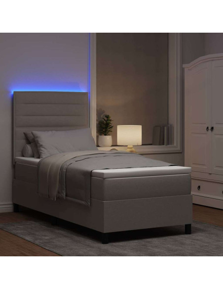 Letto a molle con materasso con led Talpa 90 x 200 cm Tessuto