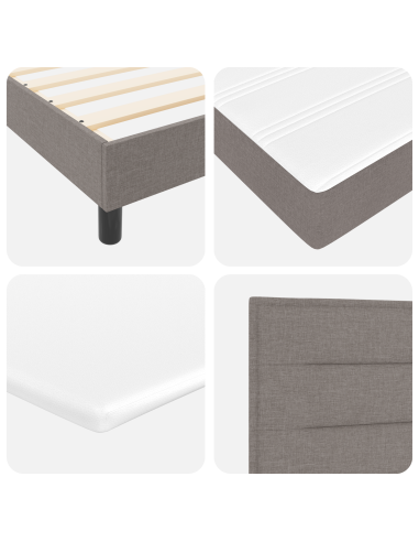 Letto a molle con materasso Talpa 100 x 200 cm Tessuto