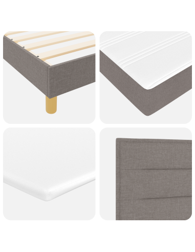 Letto a molle con materasso Talpa 100 x 200 cm Tessuto