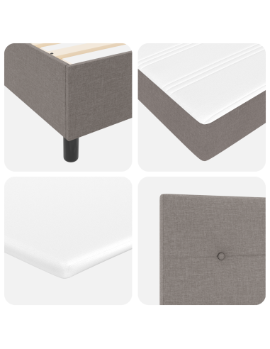 Letto a molle con materasso Talpa 100 x 200 cm Tessuto