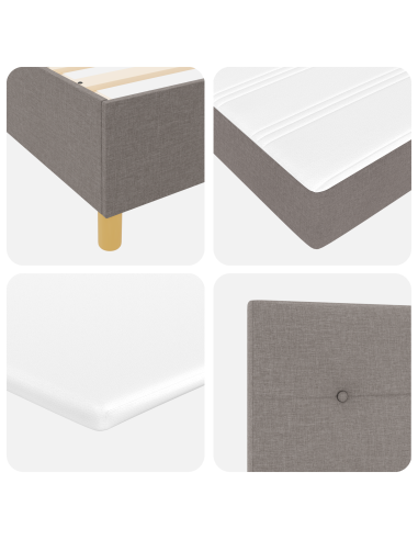 Letto a molle con materasso Talpa 90 x 200 cm Tessuto