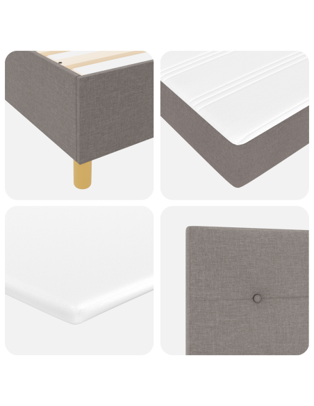 Letto a molle con materasso Talpa 90 x 200 cm Tessuto