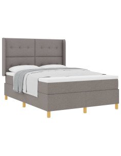 Letto a molle con materasso Talpa 140 x 190 cm Tessuto 2