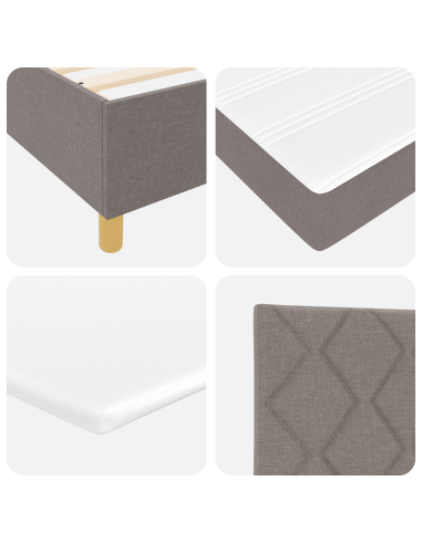 Letto a molle con materasso Talpa 100 x 200 cm Tessuto