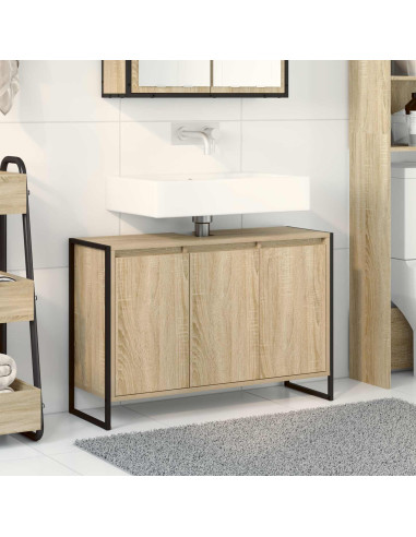 Mobile da Bagno Sonoma 90 x 30 x 60 cm Legno multistrato