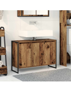 Mobile da Bagno Legno vecchio 90 x 30 x 60 cm Legno multistrato