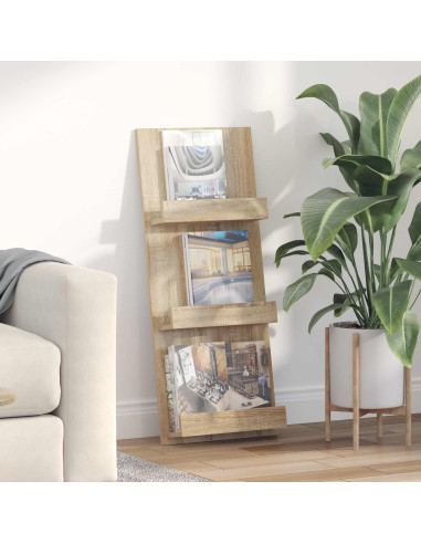 Scaffale per riviste Rovere Sonoma 43 x 11 x 102 cm