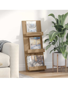 Scaffale per riviste Rovere artigianale 43 x 11 x 102 cm