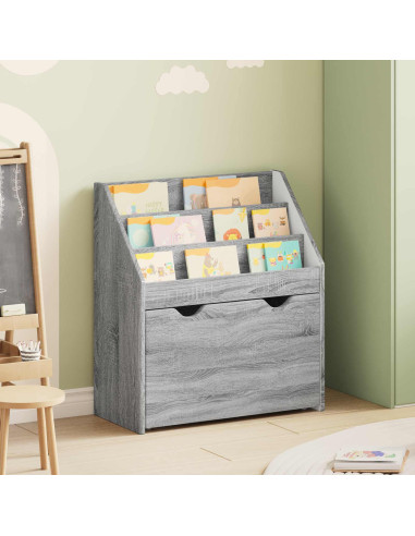 Libreria per Bambini Grigio Sonoma 60 x 29,5 x 69 cm