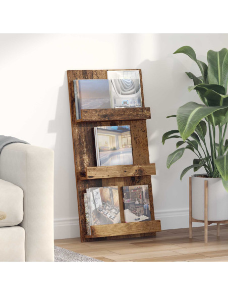 Scaffale per riviste Legno vecchio 51 x 11 x 102 cm