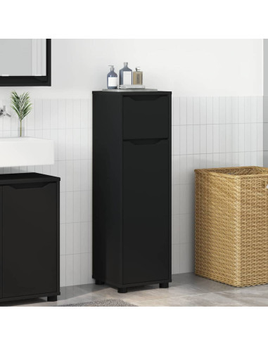 Mobile da Bagno Nero 30,5 x 30 x 101 cm Legno multistrato