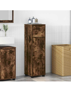 Mobile da Bagno con cassetto Rovere fumé 30,5 x 30 x 101 cm