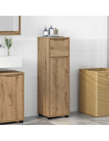 Mobile da Bagno con porta Rovere artigianale 30,5 x 30 x 101 cm