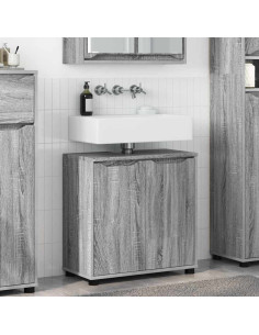 Mobile per lavabo da bagno Grigio Sonoma 60 x 30 x 60 cm
