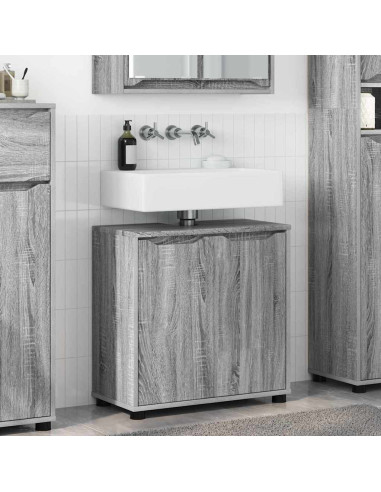 Mobile per lavabo da bagno Grigio Sonoma 60 x 30 x 60 cm