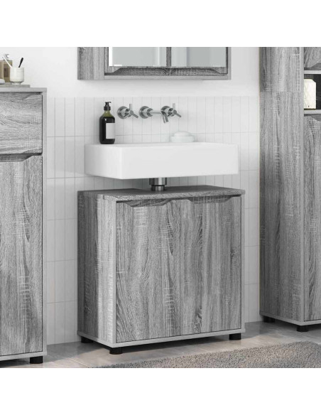 Mobile per lavabo da bagno Grigio Sonoma 60 x 30 x 60 cm