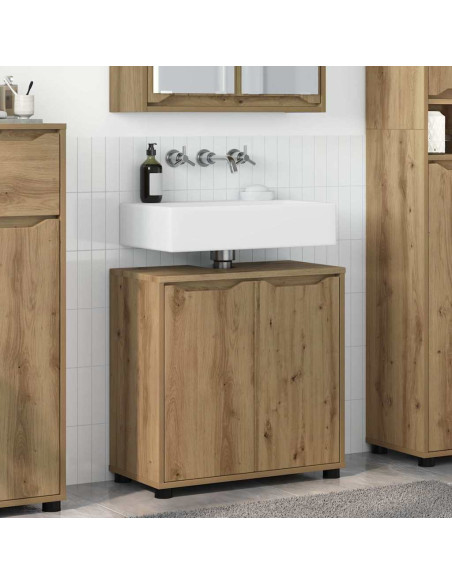 Mobile per lavabo da bagno Rovere artigianale 60 x 30 x 60 cm