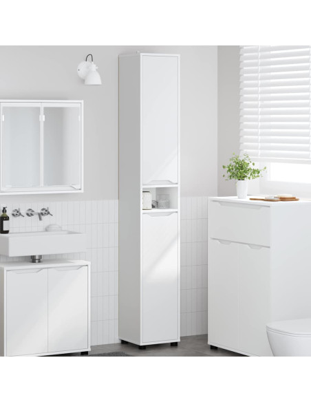 Mobile da Bagno Bianco 30,5 x 30 x 195 cm Legno multistrato