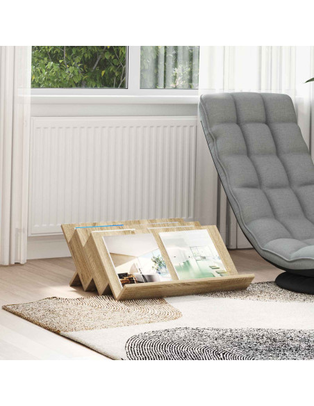 Scaffale per riviste Rovere Sonoma 65 x 53 x 28,5 cm