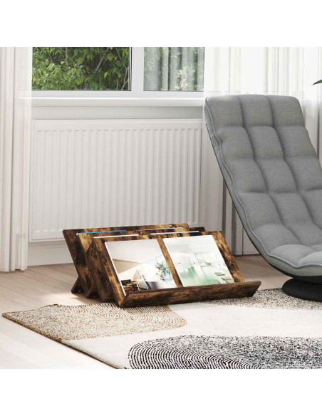 Scaffale per riviste Rovere fumé 65 x 53 x 28,5 cm