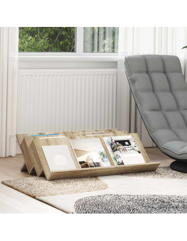 Scaffale per riviste Rovere Sonoma 90 x 53 x 28,5 cm
