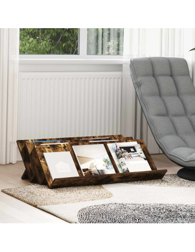 Scaffale per riviste Rovere fumé 90 x 53 x 28,5 cm