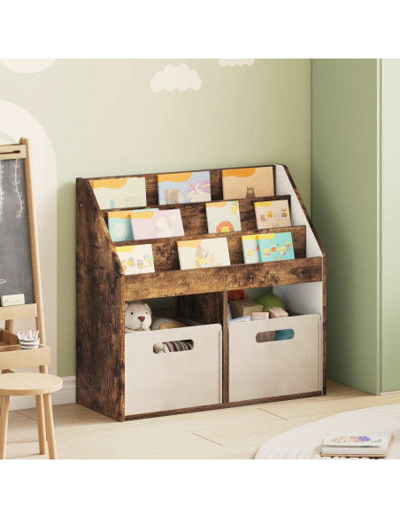 Libreria per Bambini Rovere fumé 72,5 x 29,5 x 69 cm
