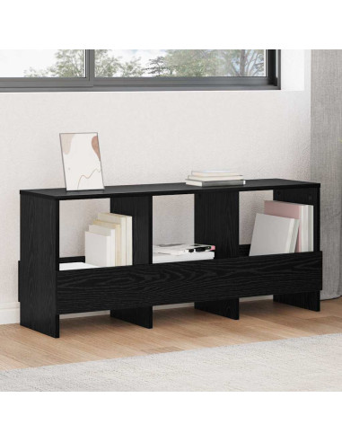 Scaffale per riviste Rovere Nero 102 x 30 x 45 cm