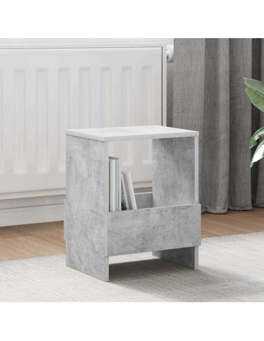 Scaffale per riviste Grigio cemento 35 x 30 x 45 cm