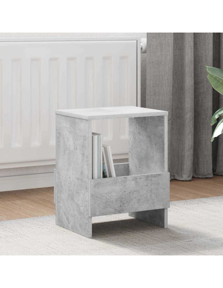 Scaffale per riviste Grigio cemento 35 x 30 x 45 cm